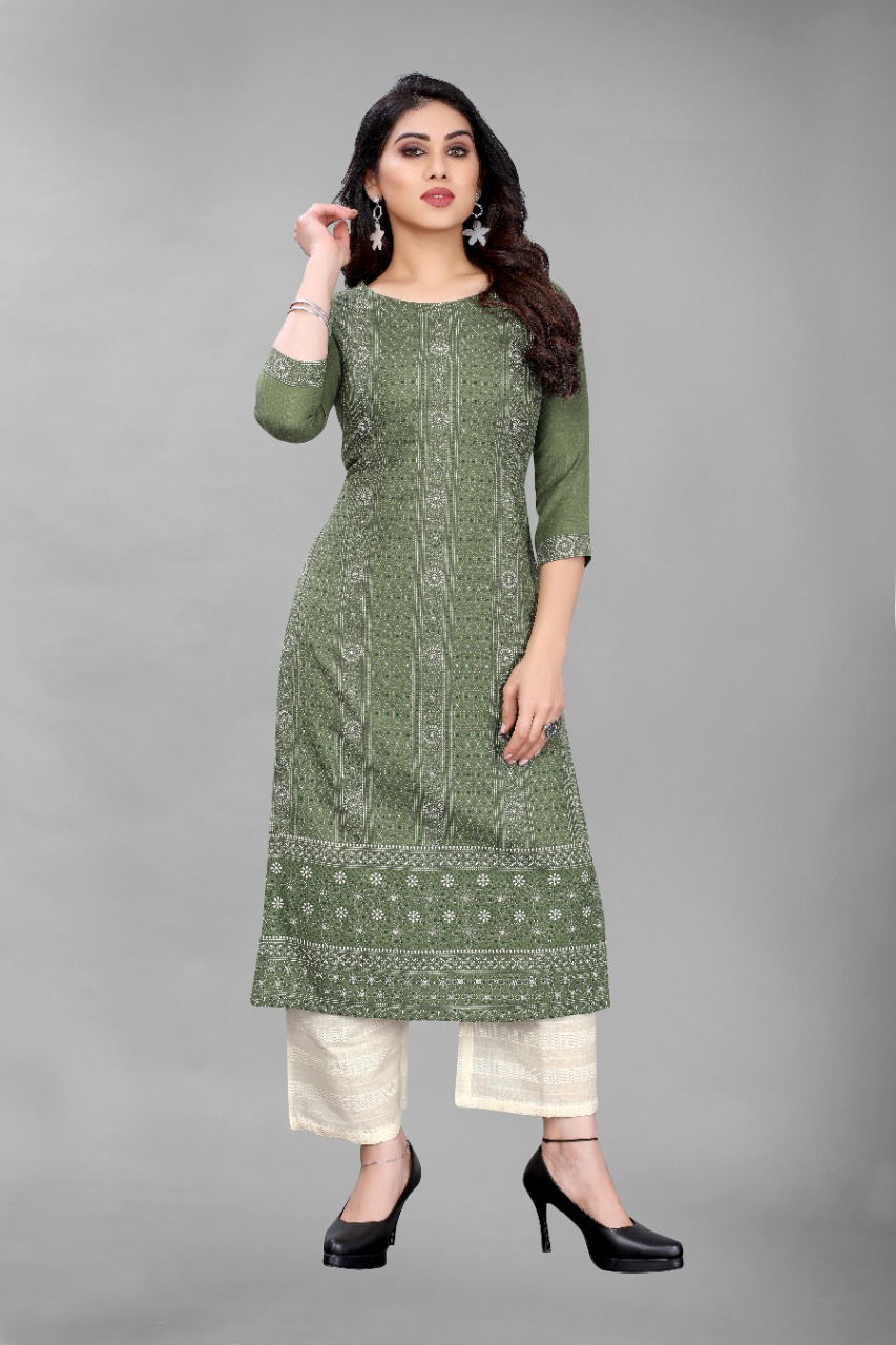 Nyka 1021 Fancy Cotton Printed Designer Ethnic Wear Kurti Collection